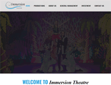 Tablet Screenshot of immersiontheatre.co.uk